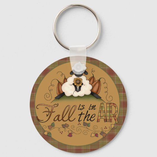 "秋は空中にある"秋の羊キーチェーン キーホルダー (正面)