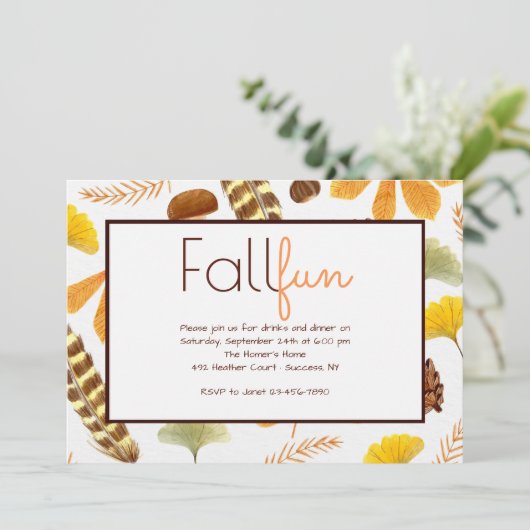 秋は空中招待状 招待状 (スタンド正面)