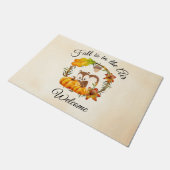 秋は空気ことわざでSquirrel Welcomeを持つ ドアマット (アングル)