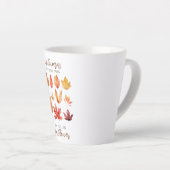 秋は第2春-紅葉 カフェラテマグ (右アングル)