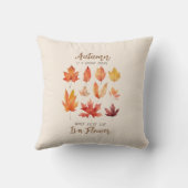 秋は第2春-紅葉 クッション (裏面)