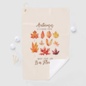 秋は第2春-紅葉 ゴルフタオル (インサイチュ)