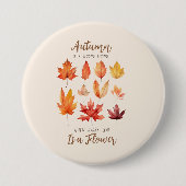 秋は第2春-紅葉 缶バッジ (正面)