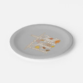 秋は絶対にイエス葉に ペーパープレート (アングル)