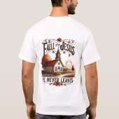 秋は絶対にイエス葉に Tシャツ (裏面)