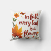 「秋は葉は花」 クッション (裏面)