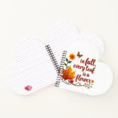 「秋は葉は花」 ノートブック (内部)