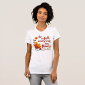 「秋は葉は花」 Tシャツ (正面フル)
