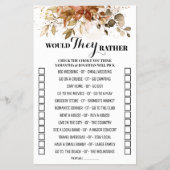 秋は、彼らはむしろ秋カップルのシャワーゲーム チラシ (正面)