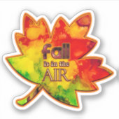 秋はAir Leaf Autumn Colorsのステッカーに シール (正面)