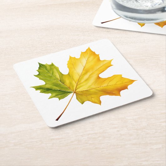 秋はAir Square Coastersに入っている スクエアペーパーコースター (アングル)