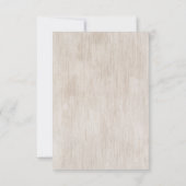 秋ひまわりの花とカボチャの結婚式RSVP 出欠カード (裏面)