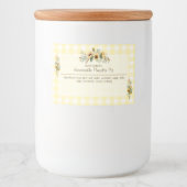 秋ひまわりイエロージンガムフローラ フードラベル (正面)