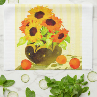秋ひまわりキッチンティータオル キッチンタオル