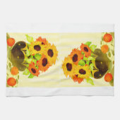 秋ひまわりキッチンティータオル キッチンタオル (横)
