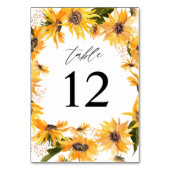 秋ひまわりフローラテーブル番号 テーブルナンバー (正面)