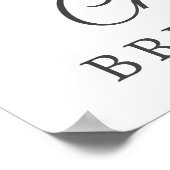 秋ひまわりブライダルシャワーウェルカムサイン ポスター (角)