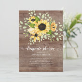 秋ひまわりブライダルランジェリーシャワー 招待状 (スタンド正面)