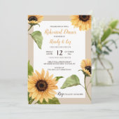 秋ひまわりリハーサルディナー招待状 招待状 (スタンド正面)