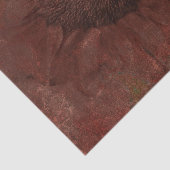 秋ひまわりヴィンテージ濃い錆グランジ質感 薄葉紙 (詳細)