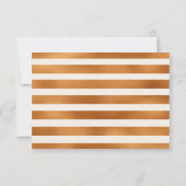 秋ひまわり秋の結婚式RSVPエンクロージャカード 出欠カード (裏面)