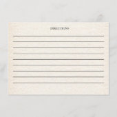 秋ひまわり秋レシピカード エンクロージャーカード (裏面)