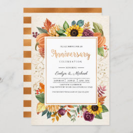 秋ひまわり秋記念日招待状 招待状