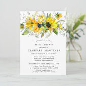 秋ひまわり素朴かぼちゃブライダルシャワー 招待状 (スタンド正面)