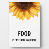 秋ひまわり赤ちゃんシャワー親善徴候 フォトプラーク (正面)