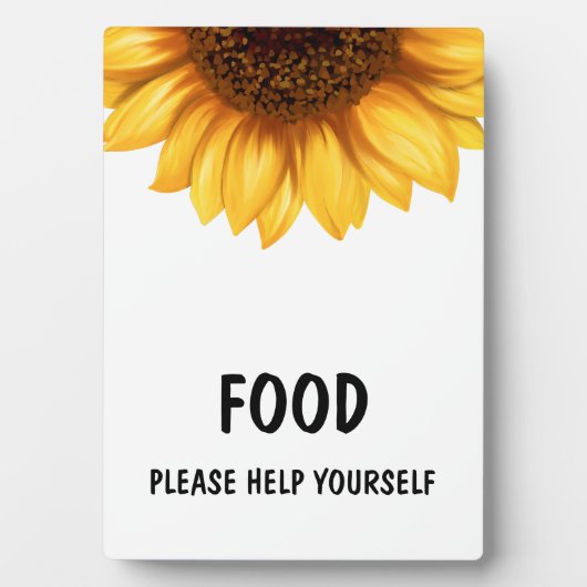 秋ひまわり赤ちゃんシャワー親善徴候 フォトプラーク (正面)