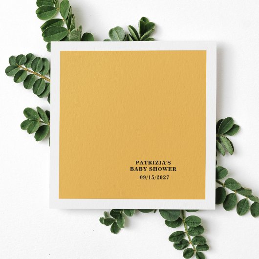 秋ひまわり赤ちゃんシャワー スタンダードカクテルナプキン