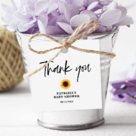 秋ひまわり赤ちゃんシャワー フェイバータグ