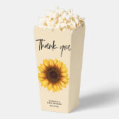 秋ひまわり赤ちゃんシャワー フェイバーボックス (はじけた状態)