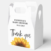 秋ひまわり赤ちゃんシャワー フェイバーボックス (オープン)