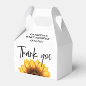 秋ひまわり赤ちゃんシャワー フェイバーボックス (正面サイド)