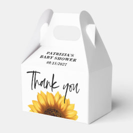 秋ひまわり赤ちゃんシャワー フェイバーボックス