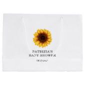 秋ひまわり赤ちゃんシャワー ラージペーパーバッグ (裏面)