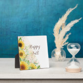 秋ひまわり(カスタマイズ可能な文字) フォトプラーク (インサイチュ)