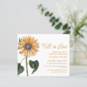 秋ひまわり |ブライダルシャワーの招待 (スタンド正面)