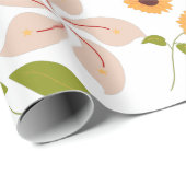 秋ひまわり ラッピングペーパー (ロールコーナー)