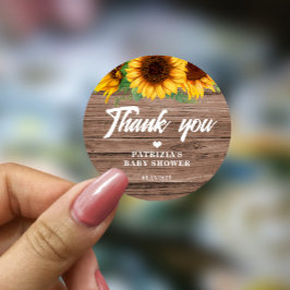 秋ひまわり |赤ちゃんシャワー ラウンドシール
