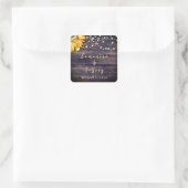 秋ひ素朴まわり結婚式の引き出物 スクエアシール (バッグ)