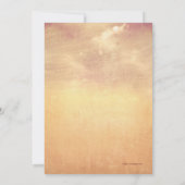 秋ひ結婚まわりの素朴ヴィンテージ招待状 招待状 (裏面)