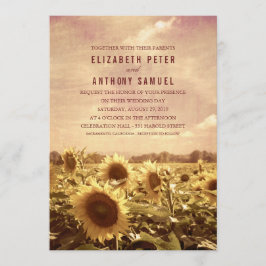 秋ひ結婚まわりの素朴ヴィンテージ招待状 招待状