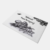 秋へようこそ！感謝祭おめでとう！ ドアマット (アングル)