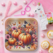 秋または感謝祭のテーマ別ディスポーザブル ペーパープレート (パーティー)