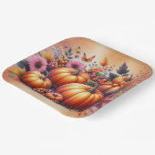 秋または感謝祭のテーマ別ディスポーザブル ペーパープレート (傾斜あり)