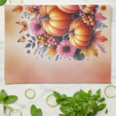 秋または感謝祭のテーマ キッチンタオル (折り畳み)