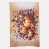 秋または感謝祭のテーマ キッチンタオル (縦)