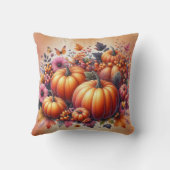 秋または感謝祭のテーマ クッション (裏面)